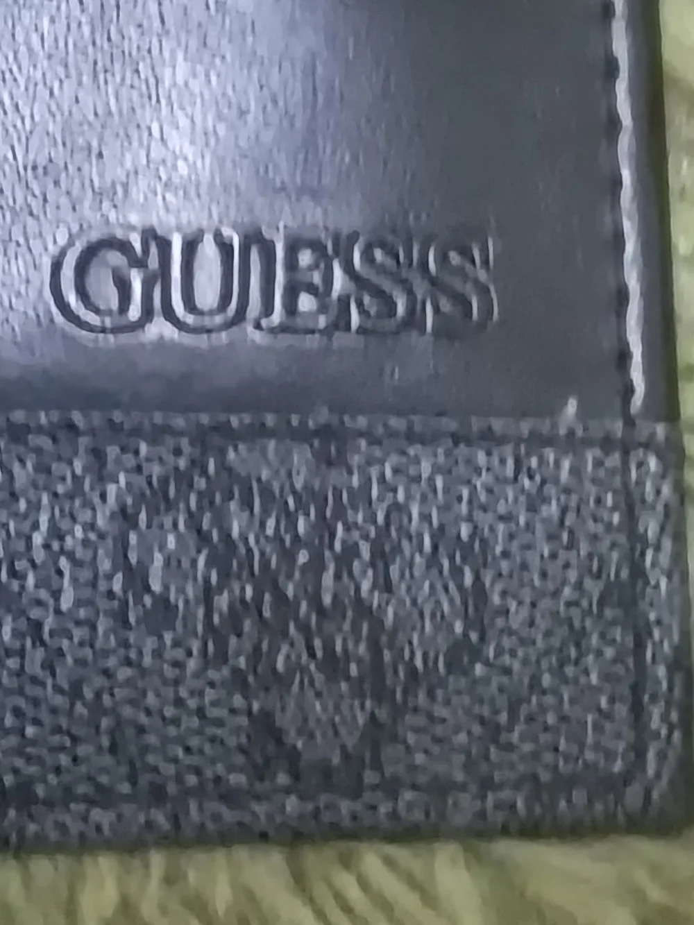 Guess Black Leather Card Holder with Subtle Branding